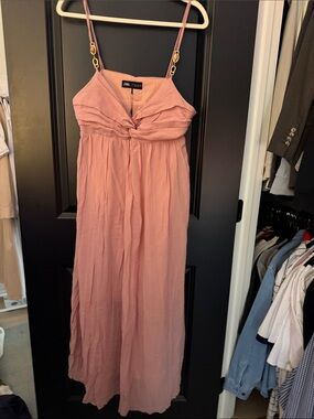Zara Dusty Rose Spaghetti-Strap Maxi Dress